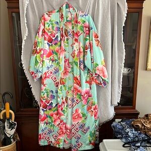 Natori Multicolor Floral Robe
